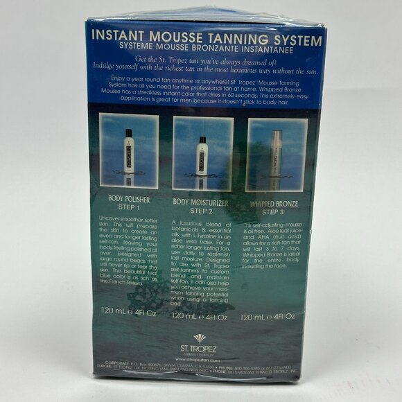 St. Tropez Tanning Set: Mousse + Polisher + Moisturizer (3×4oz) NEW Sealed - Picture 3 of 5
